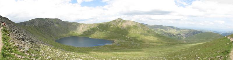 a panorama from the top of Helvellyn, Lake District, Chris Jones, 2006 panorama