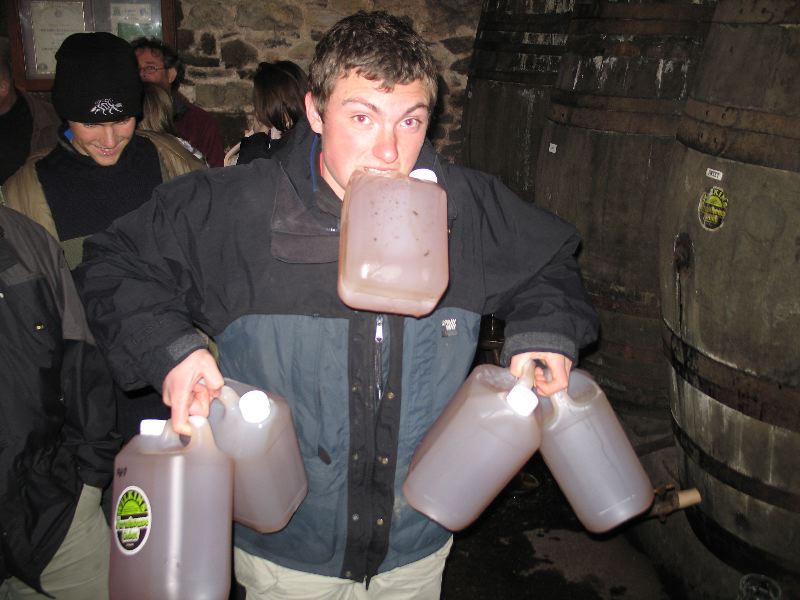 The club building up cider supplies in 2005 \"Highlight\"